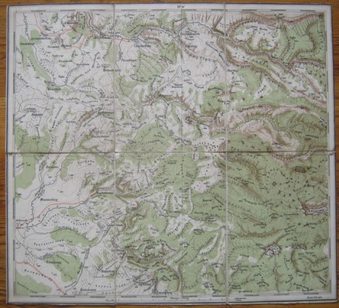 СТАРА ТОПОГРАФСКА КАРТА 3.5.РАВАНИЦА, МАЩАБ 1:75 000